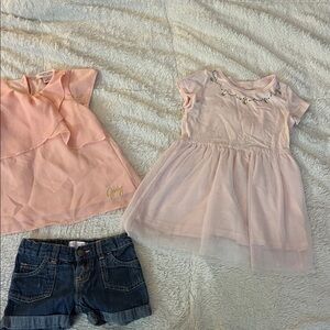 Juicy Couture Pink top and Blue shorts Kids lot